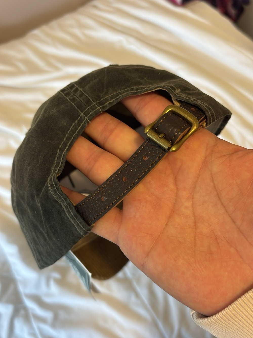Olive & Brown Corduroy Baseball Cap - Picture 6 of 7